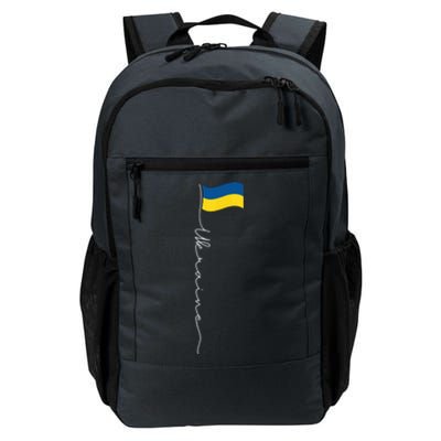 Ukraine Signature Flag Pole Daily Commute Backpack