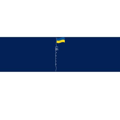 Ukraine Signature Flag Pole Bumper Sticker