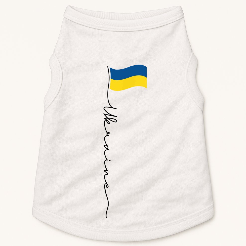Ukraine Signature Flag Pole Doggie Tank
