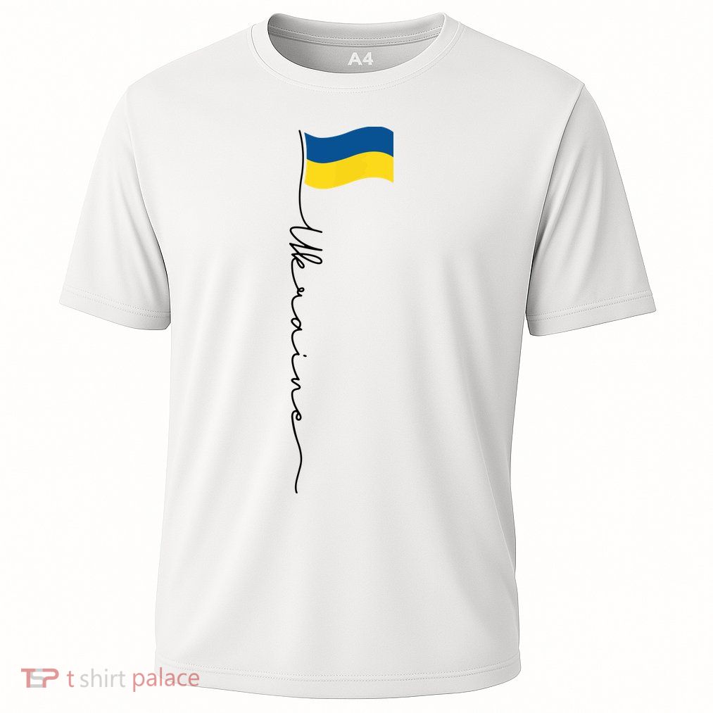 Ukraine Signature Flag Pole Performance Shirt