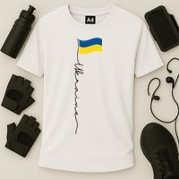 Ukraine Signature Flag Pole Cooling Performance Crew T-Shirt
