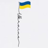 Ukraine Signature Flag Pole Cooling Performance Crew T-Shirt