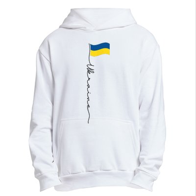 Ukraine Signature Flag Pole Urban Pullover Hoodie