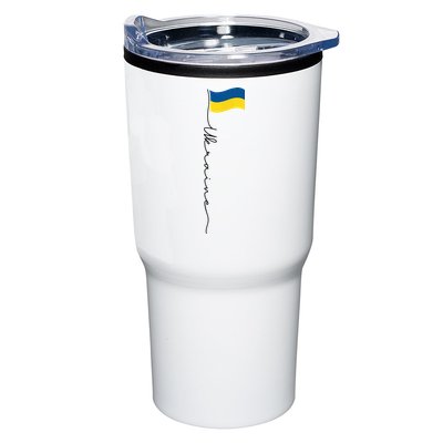 Ukraine Signature Flag Pole Tumbler