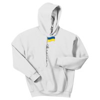 Ukraine Signature Flag Pole Kids Hoodie