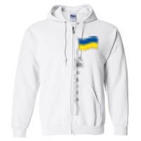 Ukraine Signature Flag Pole Full Zip Hoodie