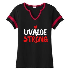 Uvalde Strong Gun Control Uvalde Texas Ladies Halftime Notch Neck Tee