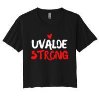 Uvalde Strong Gun Control Uvalde Texas Women's Crop Top Tee