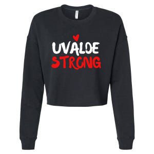 Uvalde Strong Gun Control Uvalde Texas Cropped Pullover Crew