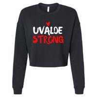 Uvalde Strong Gun Control Uvalde Texas Cropped Pullover Crew