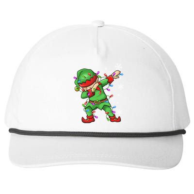 Ugly Sweater Gift Christmas Squad Dabbing Elf Gift Snapback Five-Panel Rope Hat