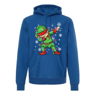 Ugly Sweater Gift Christmas Squad Dabbing Elf Gift Premium Hoodie