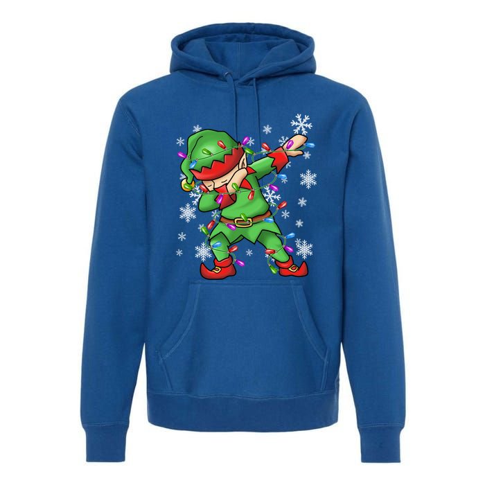 Ugly Sweater Gift Christmas Squad Dabbing Elf Gift Premium Hoodie