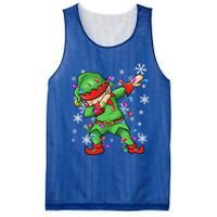 Ugly Sweater Gift Christmas Squad Dabbing Elf Gift Mesh Reversible Basketball Jersey Tank