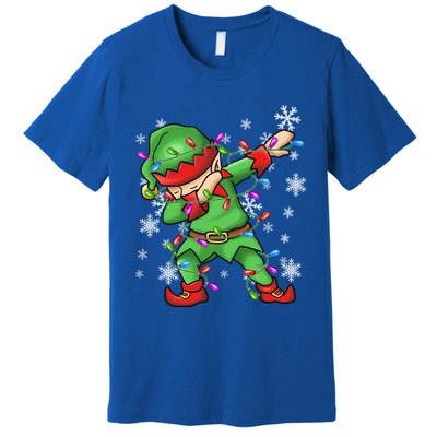 Ugly Sweater Gift Christmas Squad Dabbing Elf Gift Premium T-Shirt