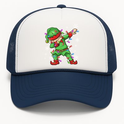 Ugly Sweater Gift Christmas Squad Dabbing Elf Gift Trucker Hat