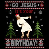 Ugly Sweater Go Jesus ItS Your Birthday Merry Christmas Day Long Sleeve Impact Tech Backpack