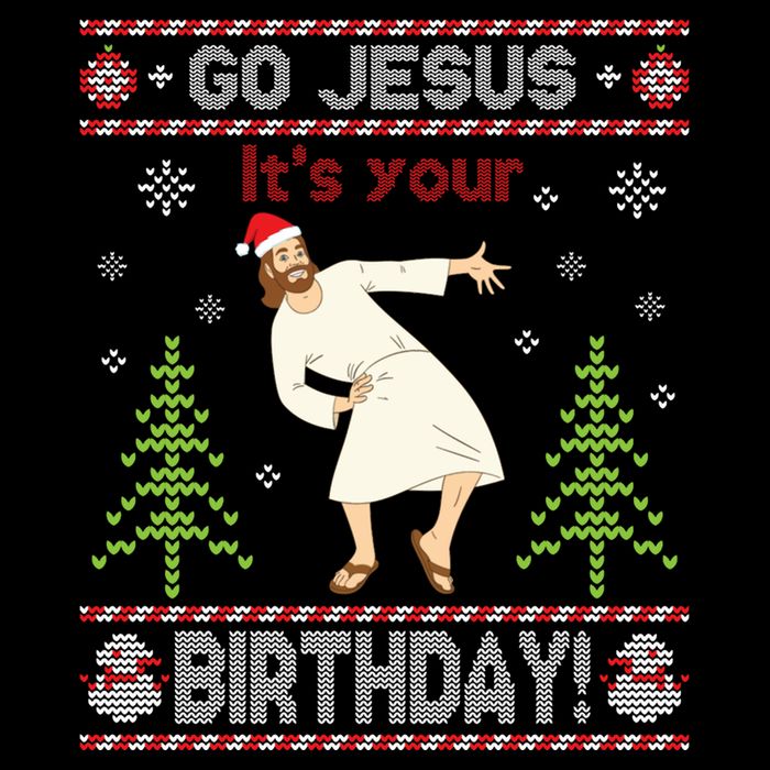 Ugly Sweater Go Jesus ItS Your Birthday Merry Christmas Day Long Sleeve Impact Tech Backpack