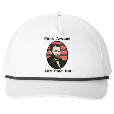 Ulysses S. Grant F Around And Find Out Snapback Five-Panel Rope Hat