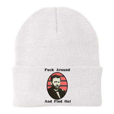 Ulysses S. Grant F Around And Find Out Knit Cap Winter Beanie