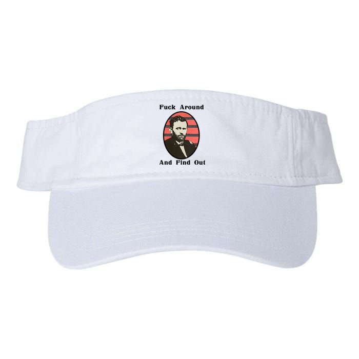 Ulysses S. Grant F Around And Find Out Valucap Bio-Washed Visor