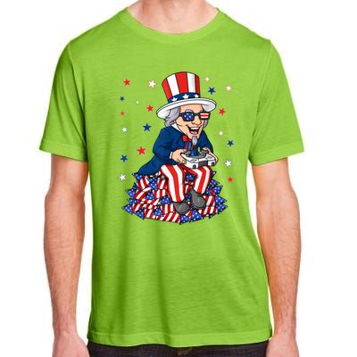 Uncle Sam Game Controller 4th Of July Boy Teens Gamer Adult ChromaSoft Performance T-Shirt