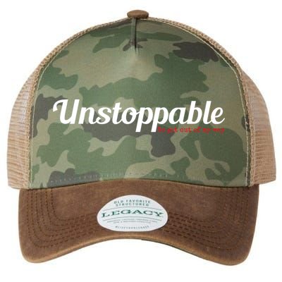 Unstoppable So get out of my way Inspirational Legacy Tie Dye Trucker Hat