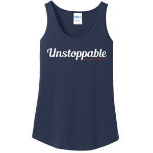 Unstoppable So get out of my way Inspirational Ladies Essential Tank