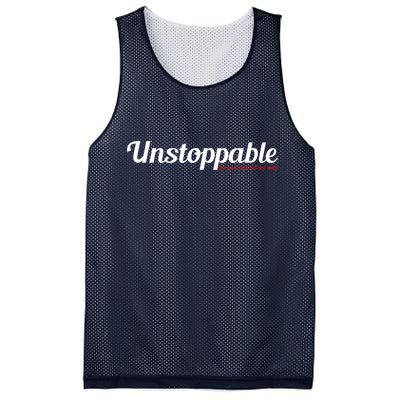 Unstoppable So get out of my way Inspirational Mesh Reversible Basketball Jersey Tank