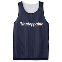Unstoppable So get out of my way Inspirational Mesh Reversible Basketball Jersey Tank