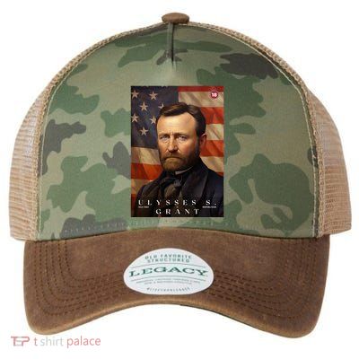 Ulysses S. Grant 18th President Of The United States Portrait Legacy Tie Dye Trucker Hat