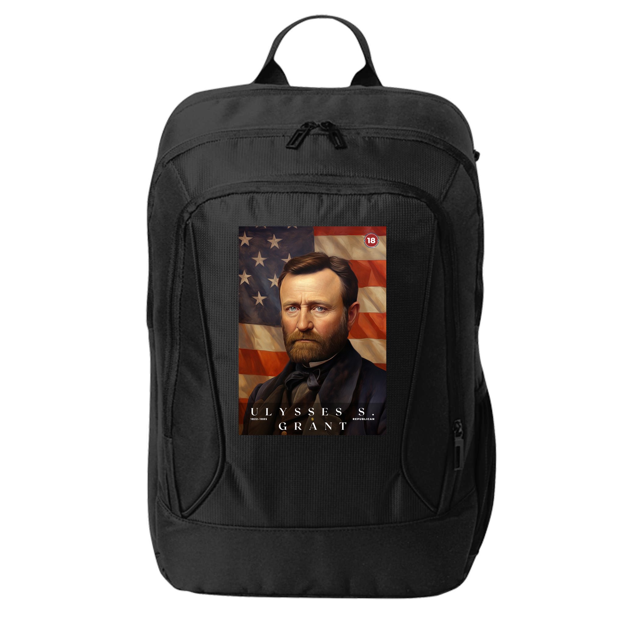 Ulysses S. Grant 18th President Of The United States Portrait City Backpack