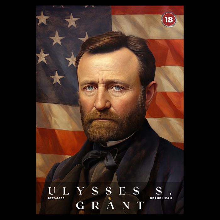 Ulysses S. Grant 18th President Of The United States Portrait City Backpack