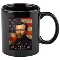 Ulysses S. Grant 18th President Of The United States Portrait 11oz C Handle Ceramic Mug