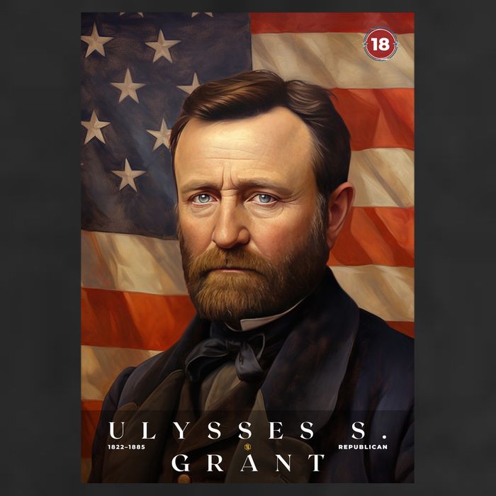 Ulysses S. Grant 18th President Of The United States Portrait 11oz C Handle Ceramic Mug
