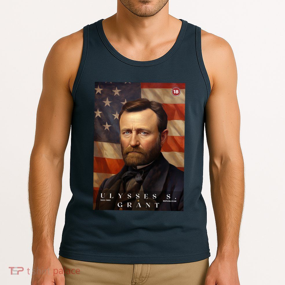 Ulysses S. Grant 18th President Of The United States Portrait Tank Top