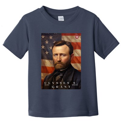 Ulysses S. Grant 18th President Of The United States Portrait Toddler T-Shirt