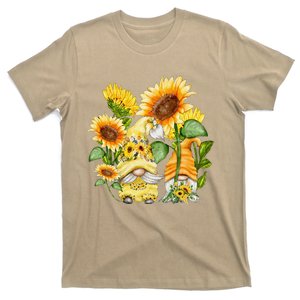 Unique Sunflower Gnome For Women And Hippies Floral T-Shirt