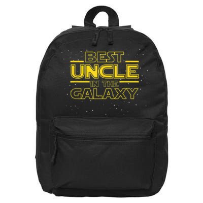 Uncle Shirt Gift for New Uncle, Best Uncle in the Galaxy 16 in Basic Backpack