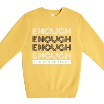 Uvalde Stop Gun Violence Enough End Gun Violence Premium Crewneck Sweatshirt