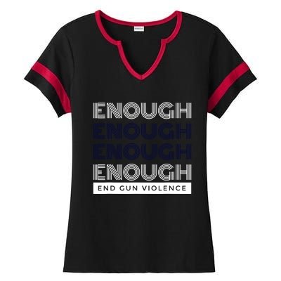 Uvalde Stop Gun Violence Enough End Gun Violence Ladies Halftime Notch Neck Tee