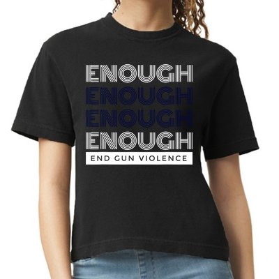 Uvalde Stop Gun Violence Enough End Gun Violence Comfort Colors Boxy T-Shirt