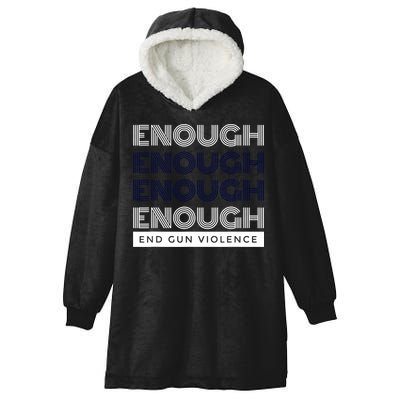 Uvalde Stop Gun Violence Enough End Gun Violence Hooded Wearable Blanket