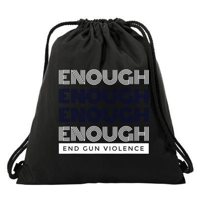 Uvalde Stop Gun Violence Enough End Gun Violence Drawstring Bag