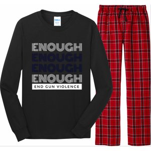 Uvalde Stop Gun Violence Enough End Gun Violence Long Sleeve Pajama Set