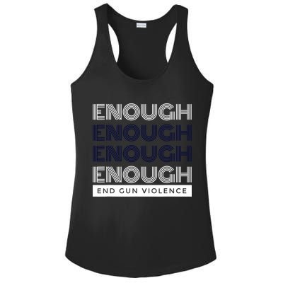 Uvalde Stop Gun Violence Enough End Gun Violence Ladies PosiCharge Competitor Racerback Tank