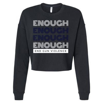 Uvalde Stop Gun Violence Enough End Gun Violence Cropped Pullover Crew