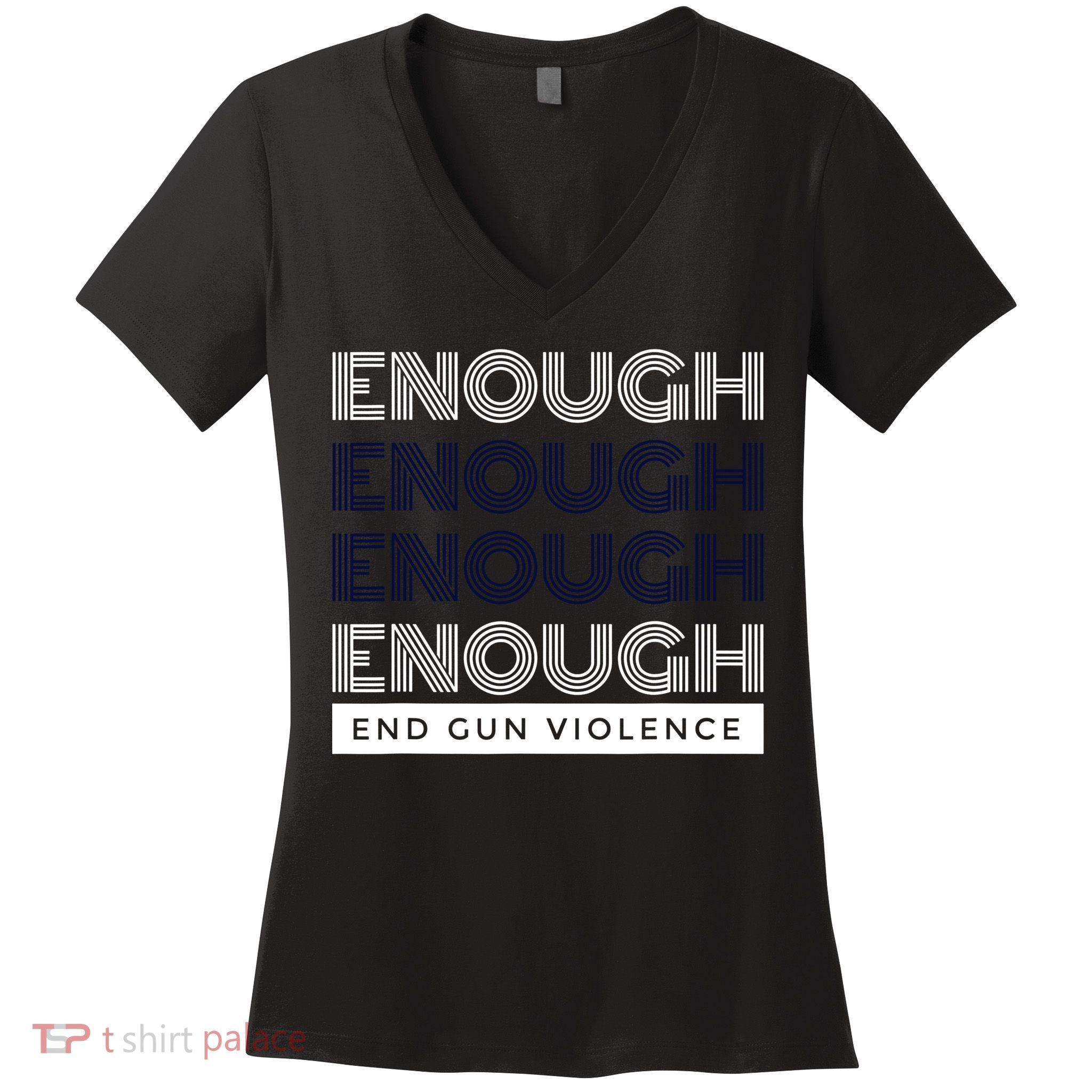 Uvalde Stop Gun Violence Enough End Gun Violence Women's V-Neck T-Shirt