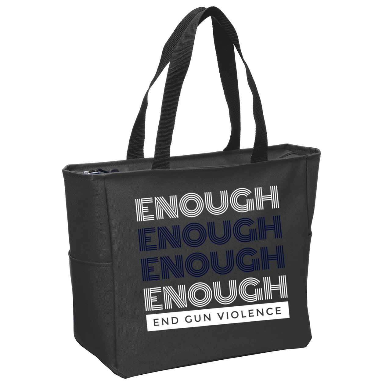 Uvalde Stop Gun Violence Enough End Gun Violence Zip Tote Bag