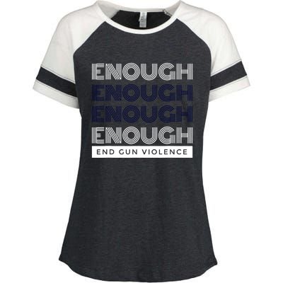 Uvalde Stop Gun Violence Enough End Gun Violence Enza Ladies Jersey Colorblock Tee